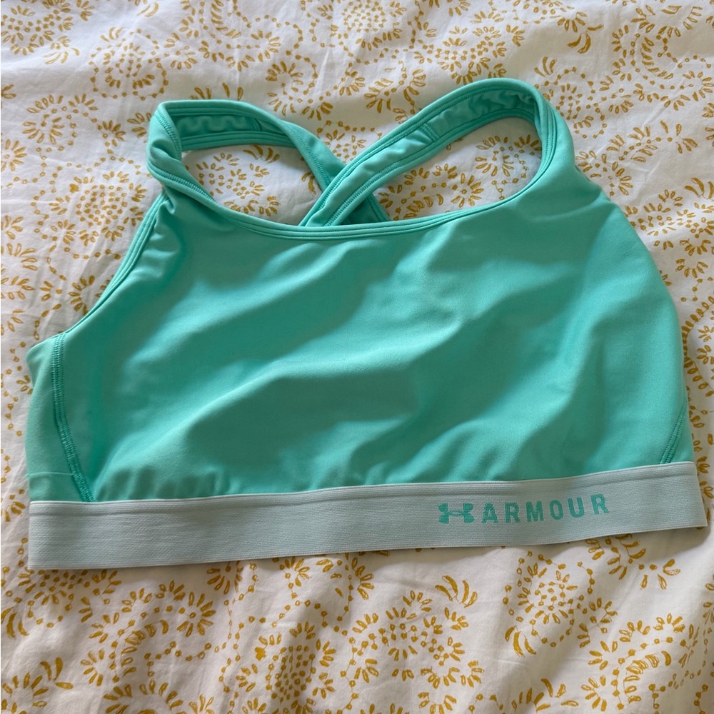 Under Armour Mint Green Crossback Swim Bikini Top